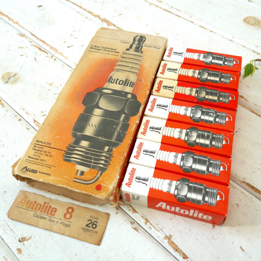 Autolite Copper Spark Plug No.26 デッドストック アメ車　自動車　トラック　ヴィンテージ スパークプラグ 7個入り USA　