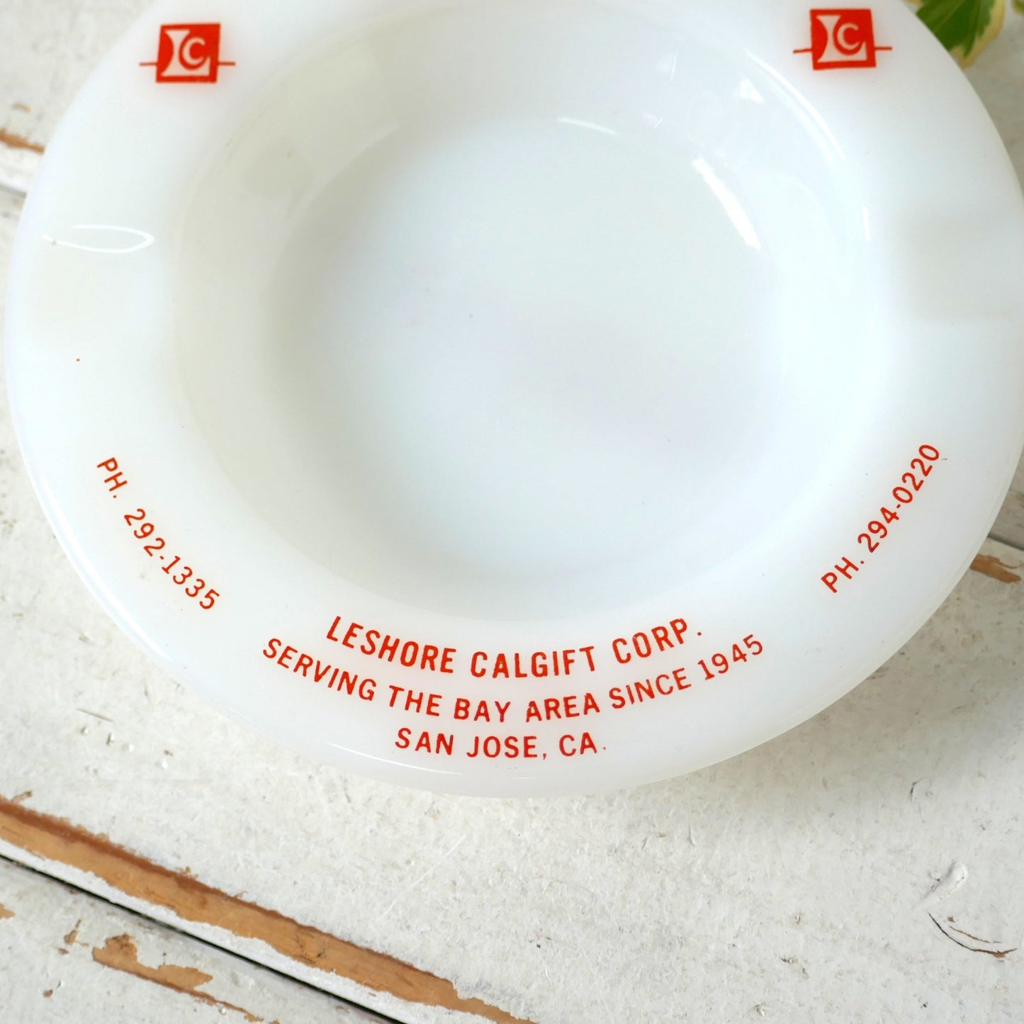 サンノゼ 1945y LESHORE CALGIFT CORP 企業モノ 販促品 ノベルティグッズ　メーカー　ヴィンテージ アドバタイジング 灰皿 アシュトレイ