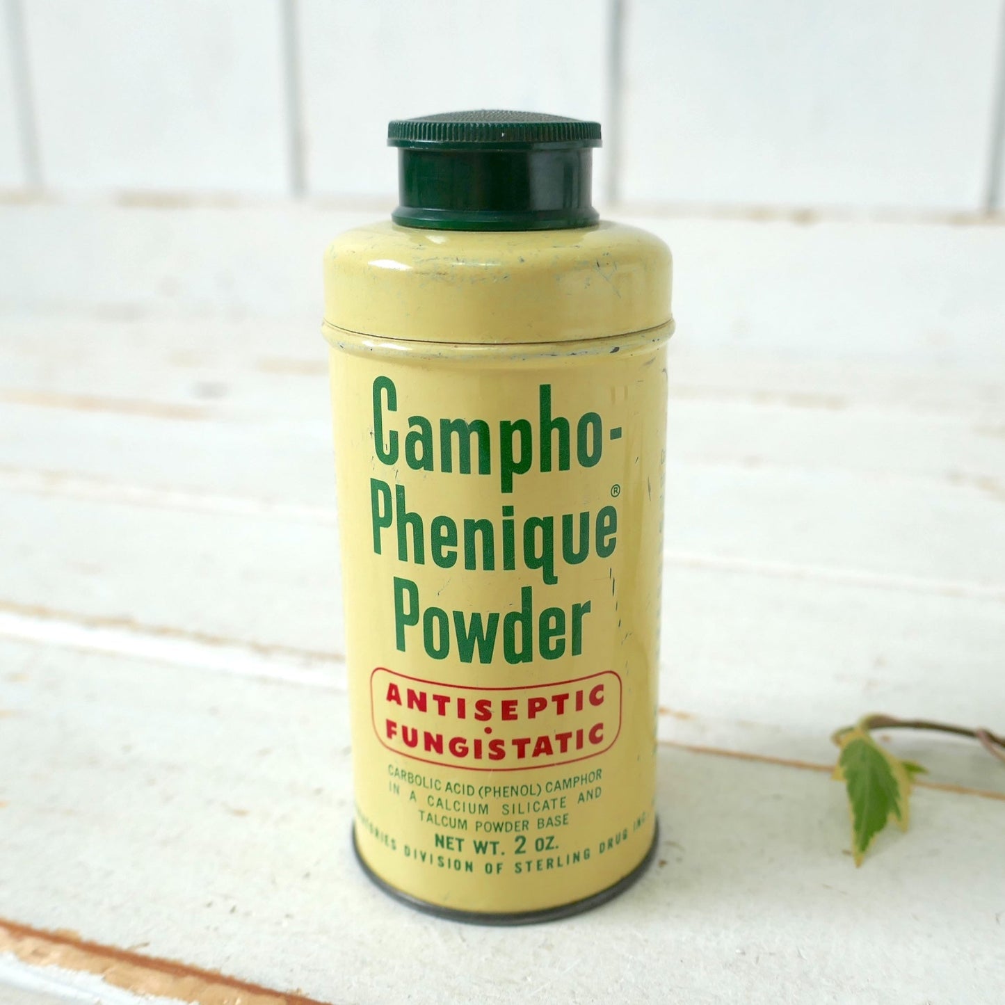 Campho Phenique Powder ティン製 ヴィンテージ 薬缶 パウダー缶 ティン缶 USA
