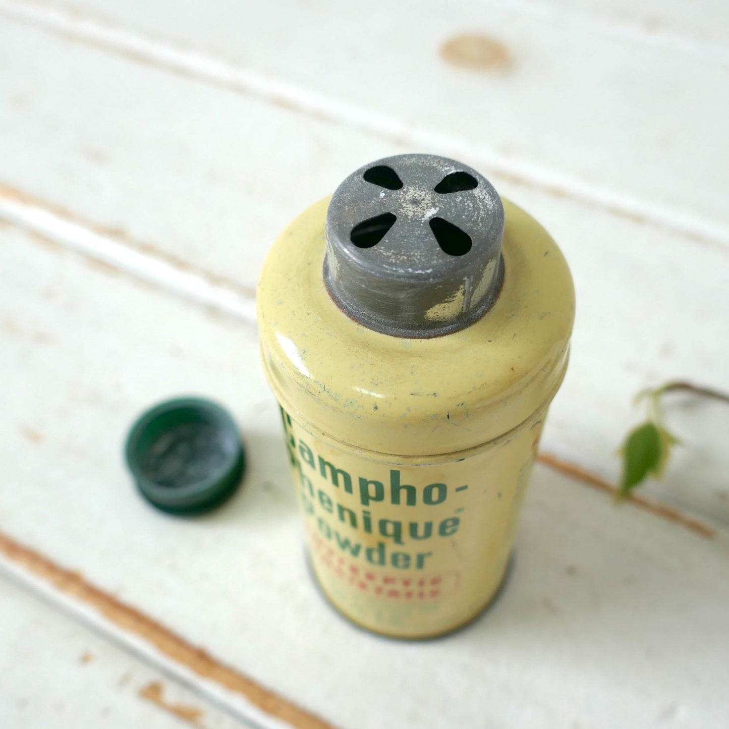 Campho Phenique Powder ティン製 ヴィンテージ 薬缶 パウダー缶 ティン缶 USA