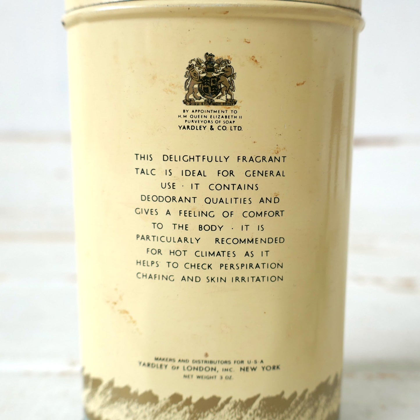 Yardley English Lavender ヤードレー  イギリス王室御用達ブランド 60's ヴィンテージ パウダー缶 ティン缶 USA