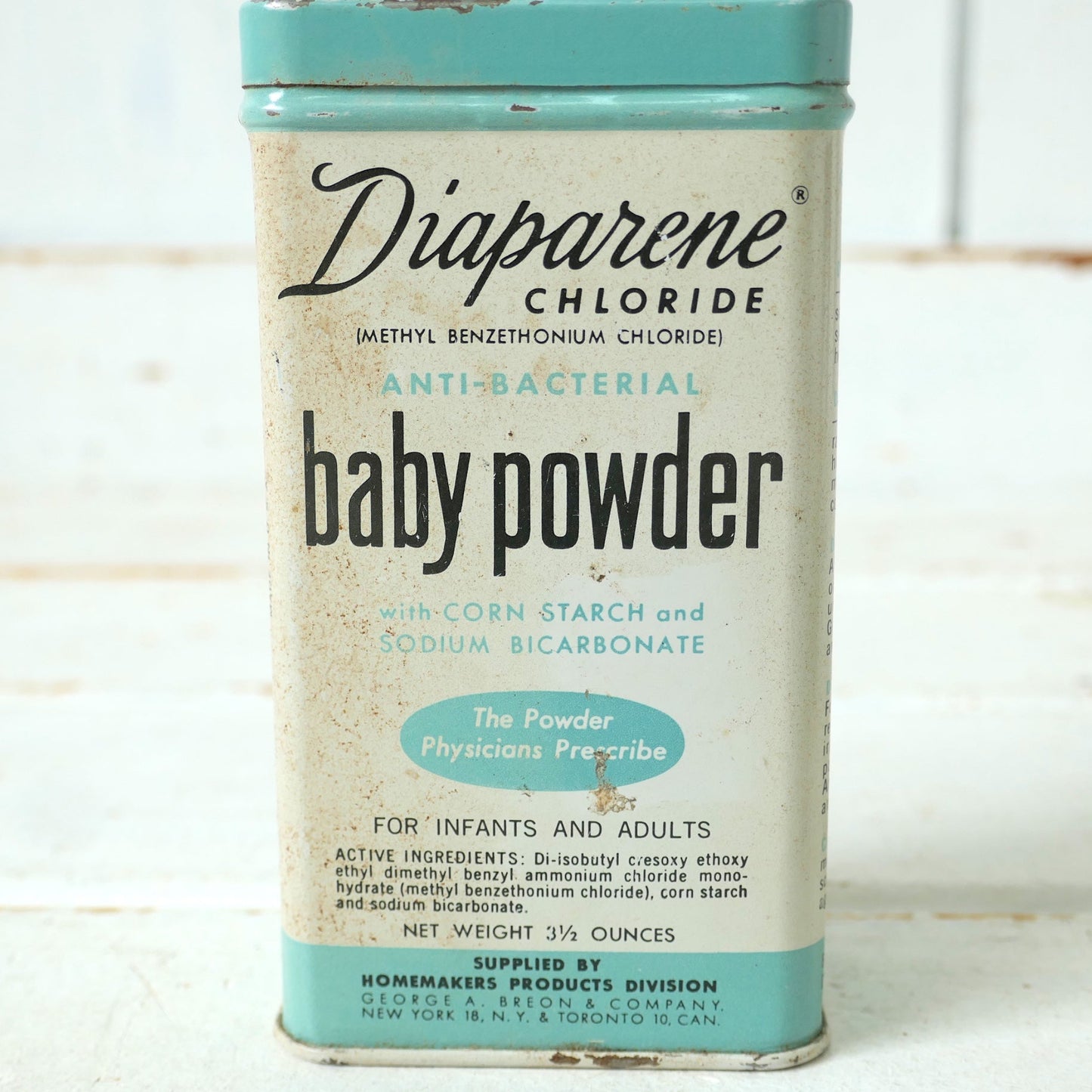 Diaparene ダイアパレン 赤ちゃん柄 ベビーパウダー ヴィンテージ パウダー缶 ティン缶 USA