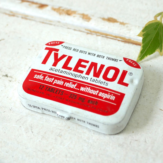 TYLENOL タイラノール タブレット ポケットサイズ ヴィンテージ ティン缶 薬缶 USA