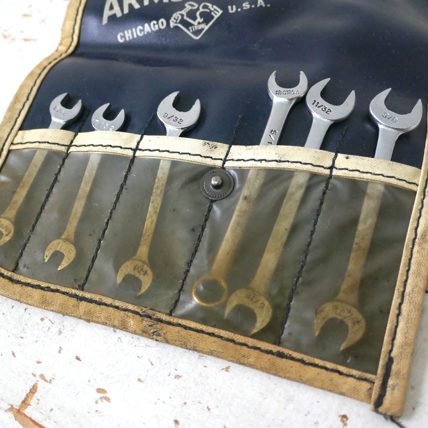 Armstrong Chicago アームストロング オープンエンド レンチ ヴィンテージ 両口スパナ 5本セット 工具 ツール USA