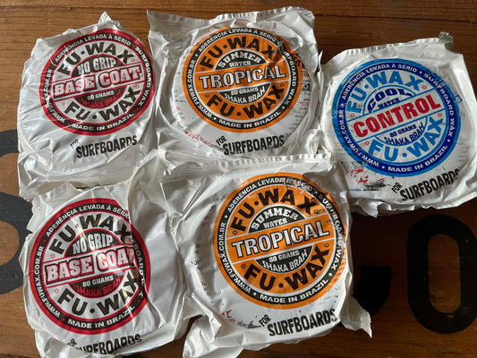 ちょっとお得な5個セット!! FU WAX ワックス FIRST TRIP サーフショップ  WCT選手 サーファー 御用達の高性能 サーフィン用 WAX