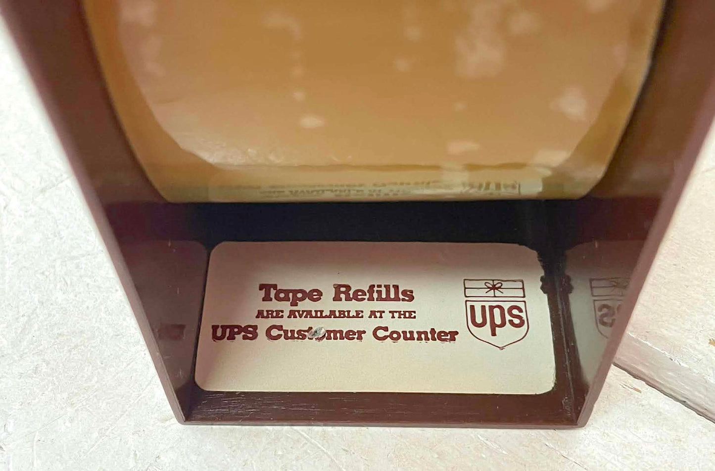 UPS United Parcel Service 運送会社 梱包用 ブラウン ヴィンテージ テープディスペンサー テープカッター USA