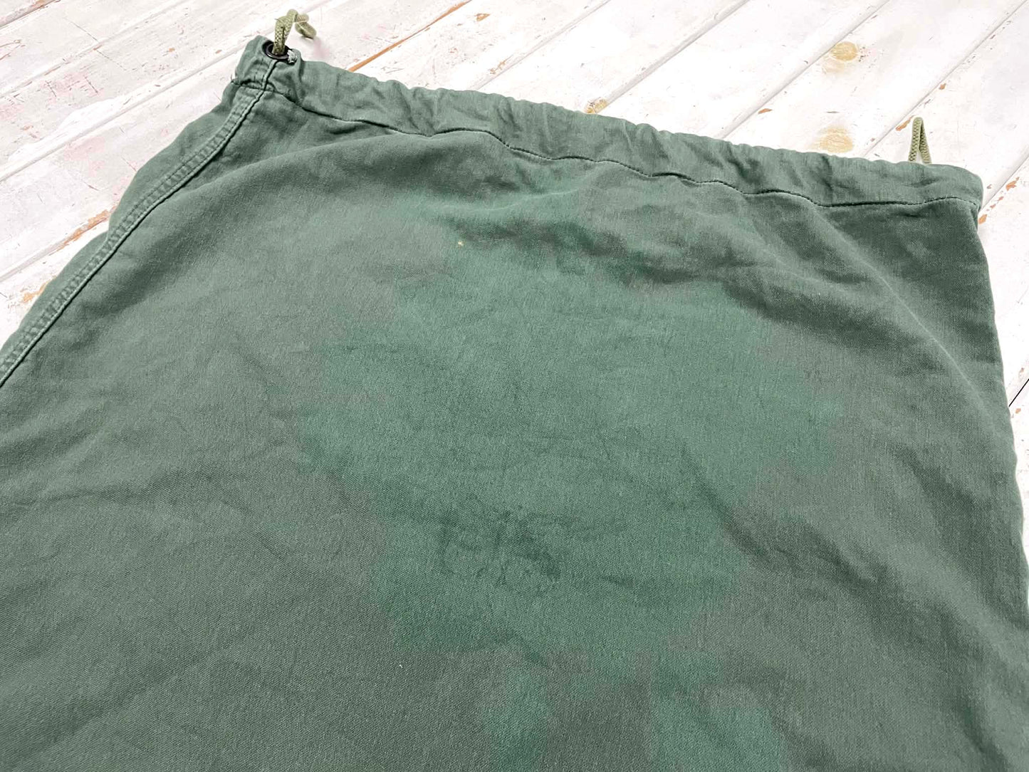 Barracks Bag 米軍 ミリタリー NSN 8465-00-530-3692 カーキ色 コットン製 ヴィンテージ ランドリーバッグ 布袋 USA