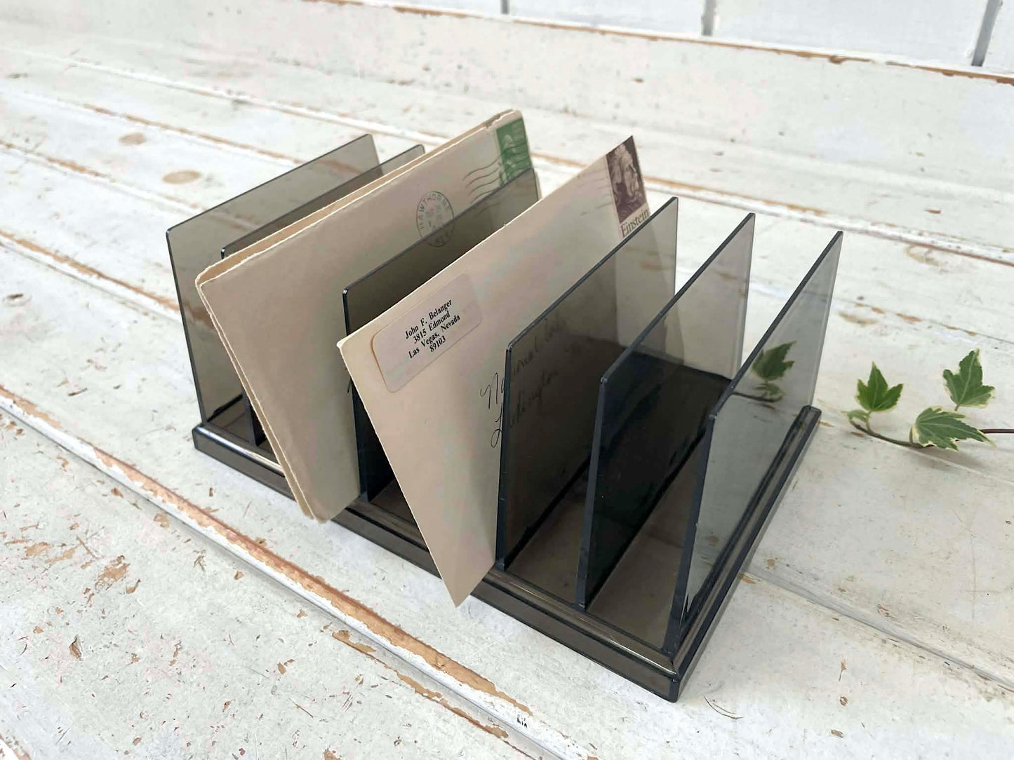 Rogers ブラック スケルトン ヴィンテージ 書類スタンド レターラック オフィス 書類 本立て オーガナイザー USA