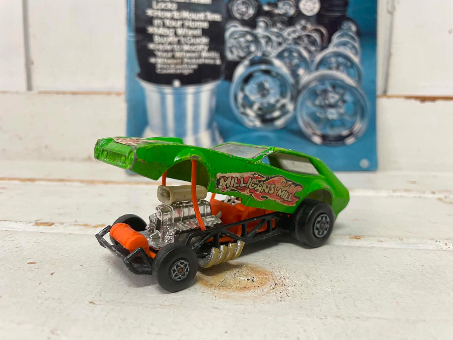 1972y マッチボックス マッスルカー　Matchbx Lesney Speed Kings ミニカー  スピードキングス ミリガンズミルカスタムカー  ENGLAND