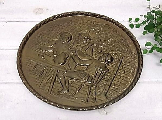 【Peerage】イギリス製　真鍮・アンティーク壁飾り