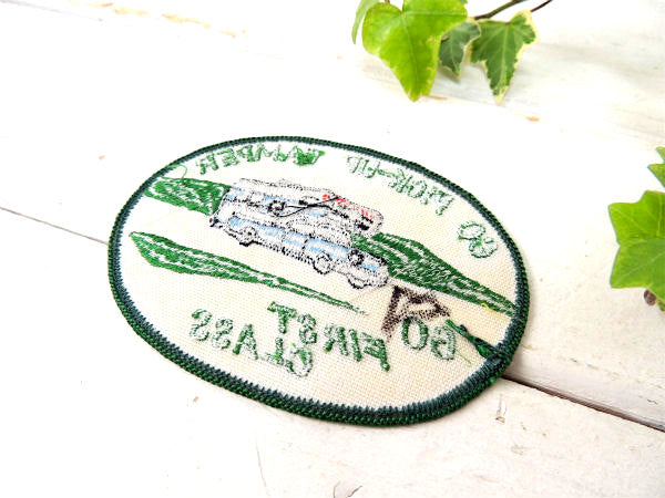 キャンピングカー RV・ピックアップキャンパー 1960y ビンテージ・刺繍ワッペン・デッドストック