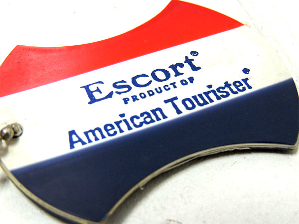 【アメリカン・ツーリスターESCORT】ヴィンテージ・トリコロール・ネームタグ・ボールチェーン付き