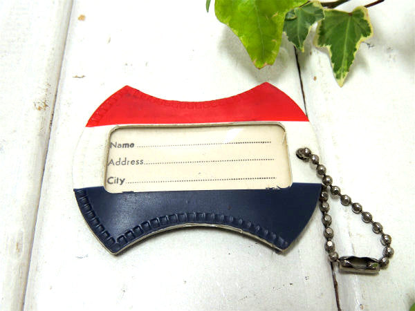 【アメリカン・ツーリスターESCORT】ヴィンテージ・トリコロール・ネームタグ・ボールチェーン付き