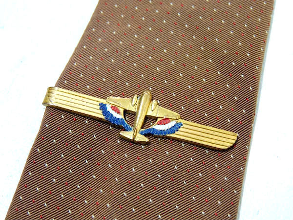 飛行機・航空機・USA アンティーク&ヴィンテージ・タイピン・タイバー・HICKOK