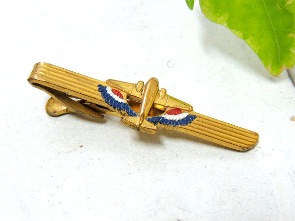 飛行機・航空機・USA アンティーク&ヴィンテージ・タイピン・タイバー・HICKOK