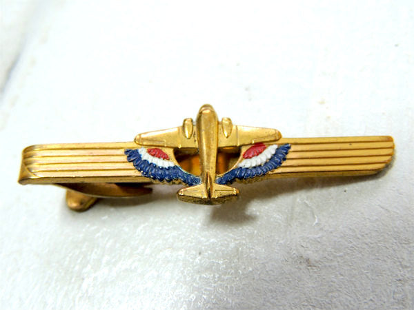 飛行機・航空機・USA アンティーク&ヴィンテージ・タイピン・タイバー・HICKOK