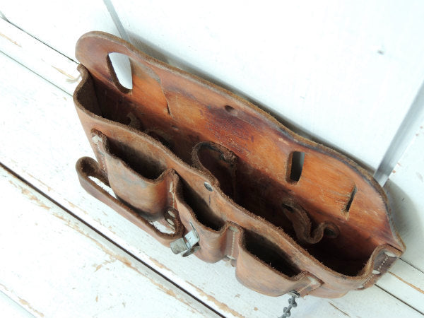 マグワイア ニコラス カウハイド 本革製・5ポケット・ツールポーチ DIY 工具 エプロン 腰袋