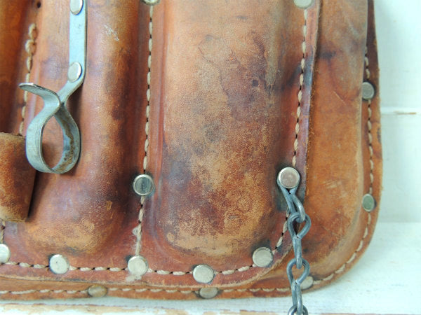 マグワイア ニコラス カウハイド 本革製・5ポケット・ツールポーチ DIY 工具 エプロン 腰袋