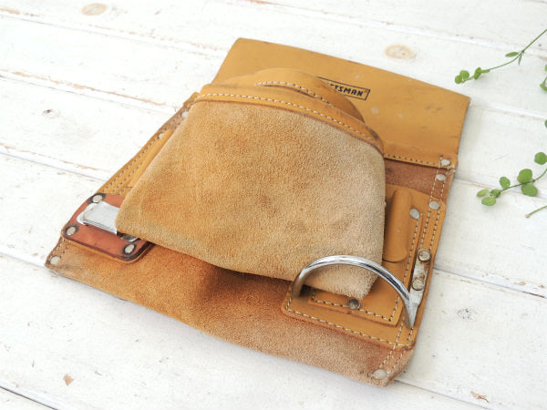 【CRAFTSMAN】クラフトマン・レザー製・8ポケット・ツールポーチ/DIY/工具エプロン/腰袋