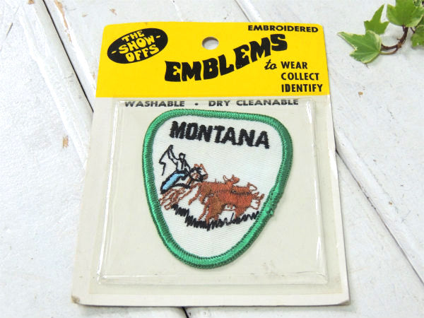 モンタナ・MONTANA カウボーイ・牛&馬・ヴィンテージ・刺繍ワッペン ファッション・アメカジ