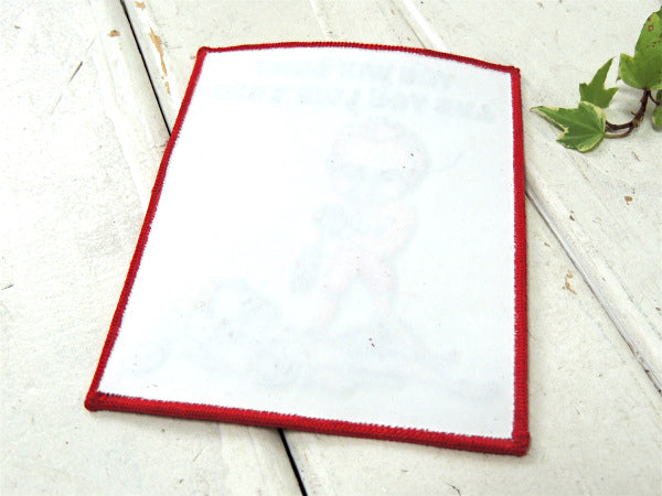 【ボクシング】メッセージ付き・ヴィンテージ・刺繍ワッペン デッドストック・アメリカンジョーク