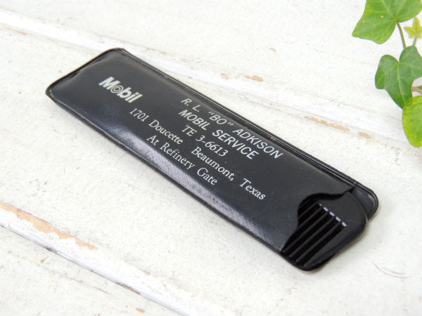 【Mobil・BARBER】アドバタイジング・ヴィンテージ・ヘアコーム・ケース付き/モーター系