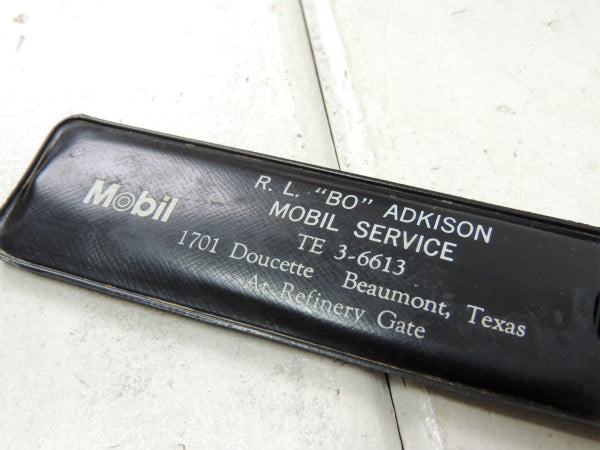 【Mobil・BARBER】アドバタイジング・ヴィンテージ・ヘアコーム・ケース付き/モーター系