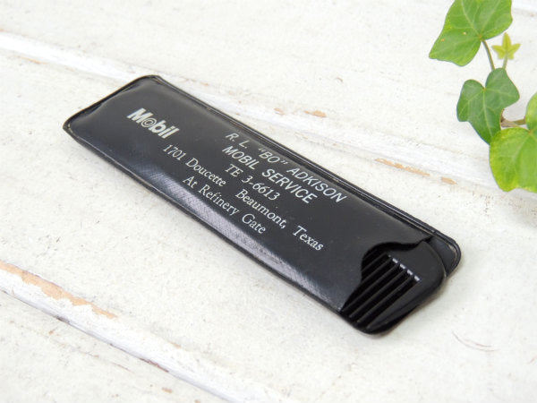 【Mobil・BARBER】アドバタイジング・ヴィンテージ・ヘアコーム・ケース付き/モーター系