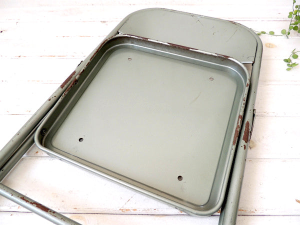 【KRUEGER】USA②メタル製・ヴィンテージ・子供イス/フォールディングチェア/折り畳みイス