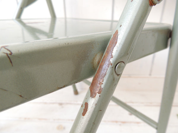 【KRUEGER】USA②メタル製・ヴィンテージ・子供イス/フォールディングチェア/折り畳みイス