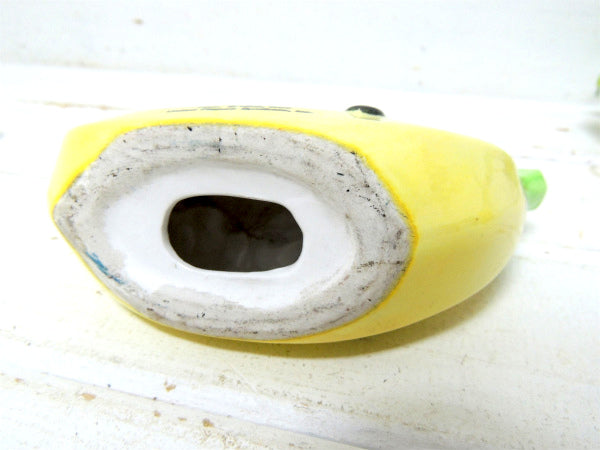 【1960y・スヌーピー・バナナ】陶器製・ヴィンテージ・貯金箱・セラミック・コインバンク