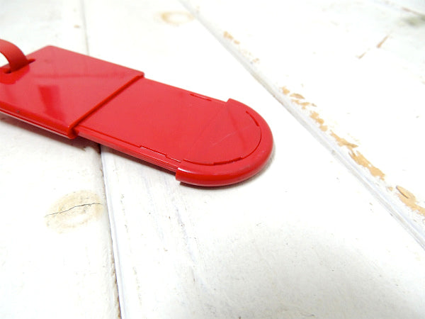 【ROYAL TRAVELLER・サムソナイト】ヴィンテージ・レッドカラー・ネームタグ