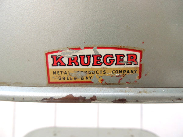 【KRUEGER】USA!メタル製・ヴィンテージ・子供イス/フォールディングチェア/折り畳みイス