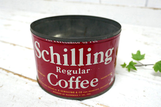 Schilling COFFEE サンフランシスコ・ティン・ヴィンテージ・コーヒー缶・ブリキ缶 US