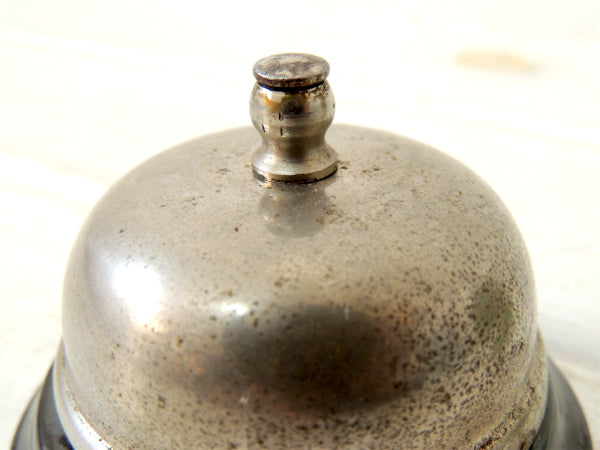 シャビーなメタル製・ヴィンテージ・呼び鈴/コールベル/卓上ベル/USA