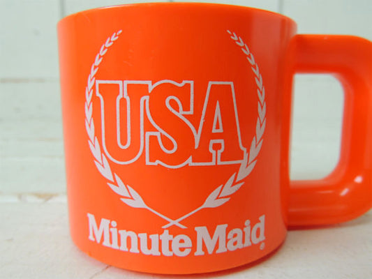 ミニッツメイド US アドバタイジング・デッドストック・ビンテージ・マグカップ キャンプ・アウトドア