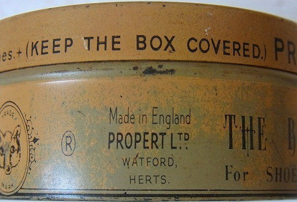 【PROPERT'S】イギリス製・プロパーツ・サドルソープ・ヴィンテージ・ティン缶