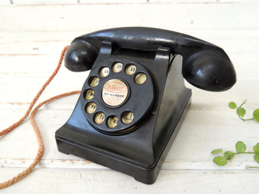 【Ideal PHONE・1940's】おもちゃ・アンティーク・黒電話・TOY・電話機・USA