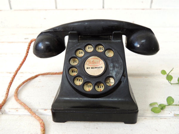 【Ideal PHONE・1940's】おもちゃ・アンティーク・黒電話・TOY・電話機・USA