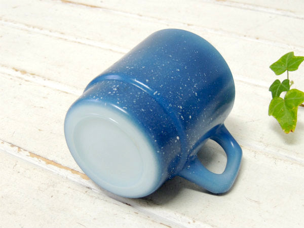 【Fire King】ファイヤーキング・ブルー・グラニット・マグカップ/スタッキングマグ/食器