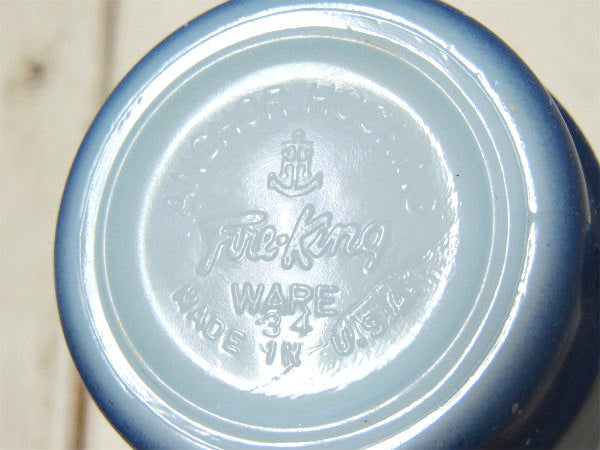 【Fire King】ファイヤーキング・ブルー・グラニット・マグカップ/スタッキングマグ/食器