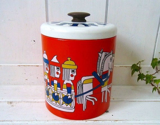 【ランズバーグ】おもちゃの兵隊柄・ティン製・アンティーク・キャニスター/クッキー缶　USA