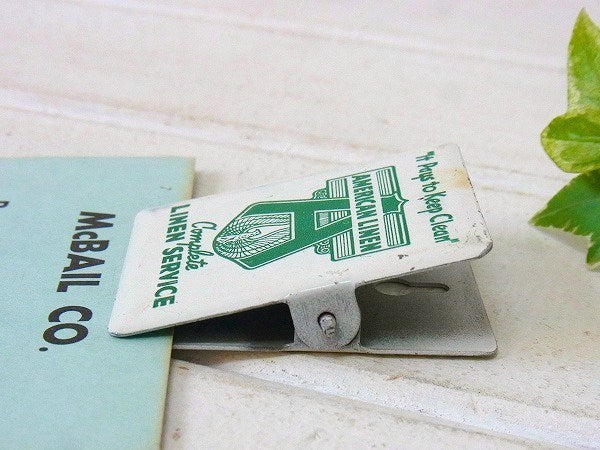 【AMERICAN LINEN】スチール製・ノベルティ・ヴィンテージ・クリップ/ペーパークリップ