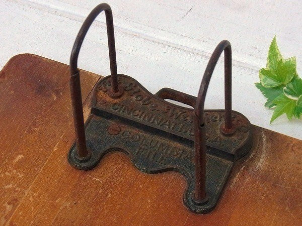 【Globe Wernicke】木製・アンティーク・2つ穴バインダー/ファイルホルダー USA