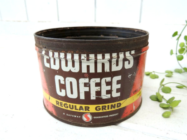【EDWARDS COFFEE】ヴィンテージ・コーヒー缶/ティン缶・USA