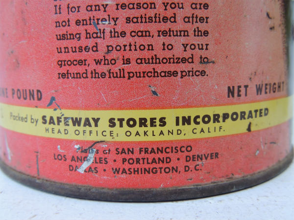 【EDWARDS COFFEE】ヴィンテージ・コーヒー缶/ティン缶・USA