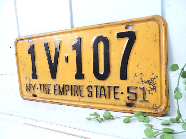 ニューヨーク州・1951年・ヴィンテージ・ナンバープレート/THE EMPIRE STATE
