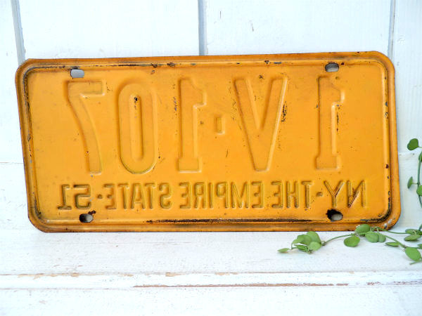 ニューヨーク州・1951年・ヴィンテージ・ナンバープレート/THE EMPIRE STATE