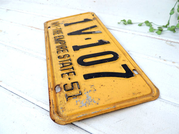 ニューヨーク州・1951年・ヴィンテージ・ナンバープレート/THE EMPIRE STATE