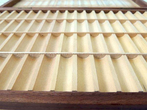 NEWALL 72仕切りウォルサム グリュエン ロンジン ハミルトン ブローバ アンティーク ウォッチ 時計 パーツ&部品ケース 木箱